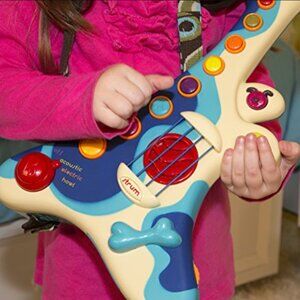 🎸B. toys Woofer✨Interactive Dog Guitar🎼Musical Toys💖3Music Modes